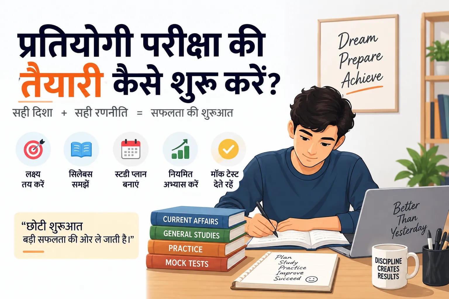 प्रतियोगी परीक्षा की तैयारी कैसे शुरू करें?